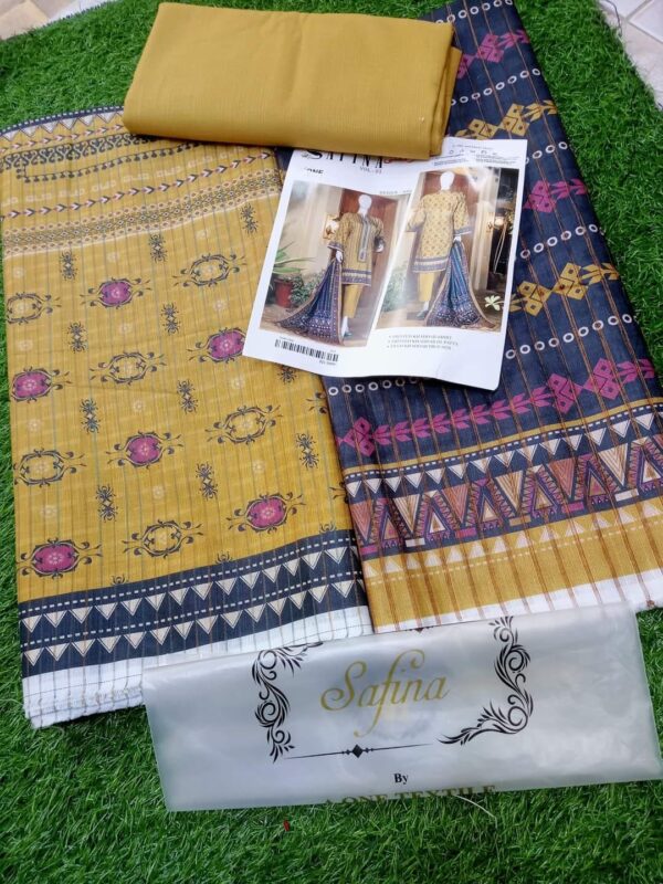 Original Safina Khaddar Zari - Image 8