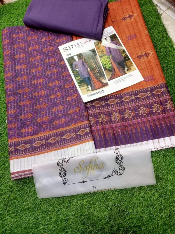 Original Safina Khaddar Zari - Image 7